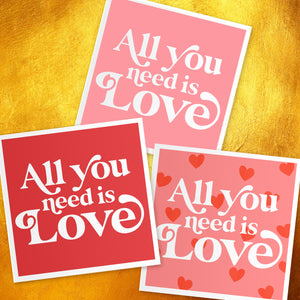 All you need is love card