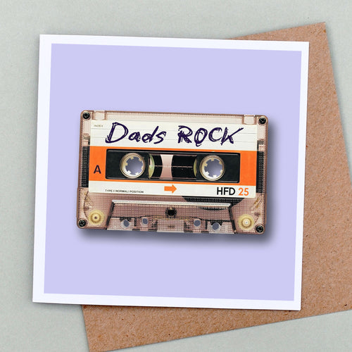 Dads rock fathers day card
