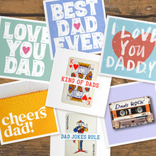 Load image into Gallery viewer, Love you Dad playing cards letterbox gift set