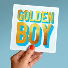 Load image into Gallery viewer, Golden boy card