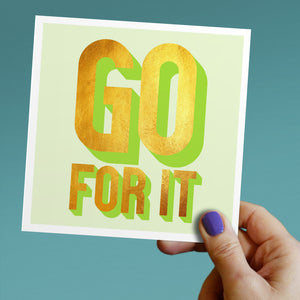 Go for it card