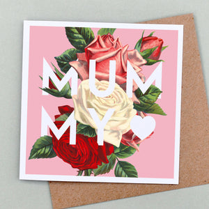 Mummy floral card