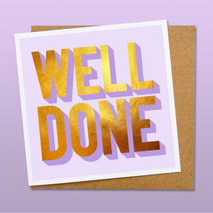 Well done card