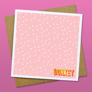Little donkey Christmas card