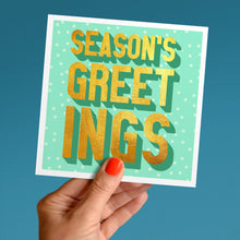 Load image into Gallery viewer, Seasons greetings Christmas card