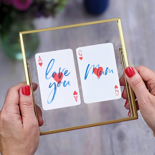 Love you Mum playing cards gift set