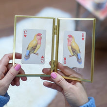 Load image into Gallery viewer, Lovebirds personalised playing cards gift set