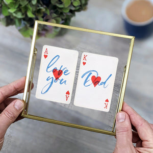Love you Dad playing cards gift set
