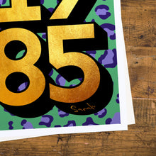 Load image into Gallery viewer, Personalised 40th birthday 1985 golden year print