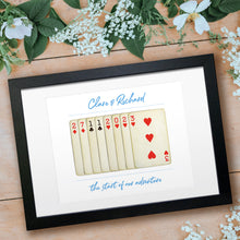 Load image into Gallery viewer, Personalised special date playing cards print