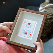 Load image into Gallery viewer, Two hearts together playing card print