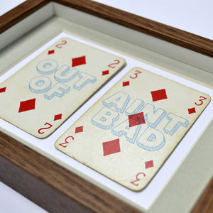 Two out of three ain't bad playing card print