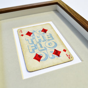 Four to the floor playing card print