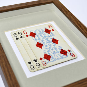 The number of the beast playing card print