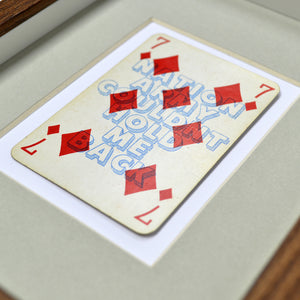 Seven nation army playing card print