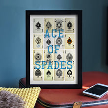 Load image into Gallery viewer, Ace of spades personalised playing cards print