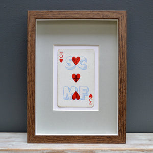Our anniversary playing card print