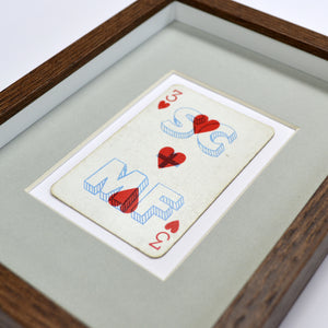 Our anniversary playing card print