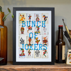 Jokers personalised playing cards print