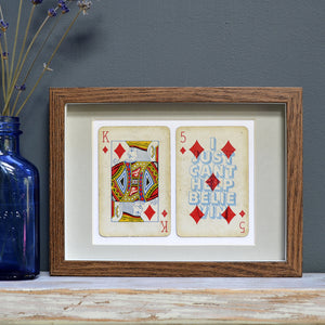 I just can't help believin' playing card print