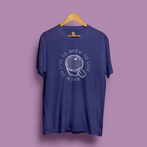 Brew to live, live to brew t-shirt