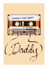 Load image into Gallery viewer, Personalised retro cassette print