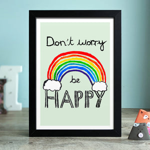 Don't worry be happy print