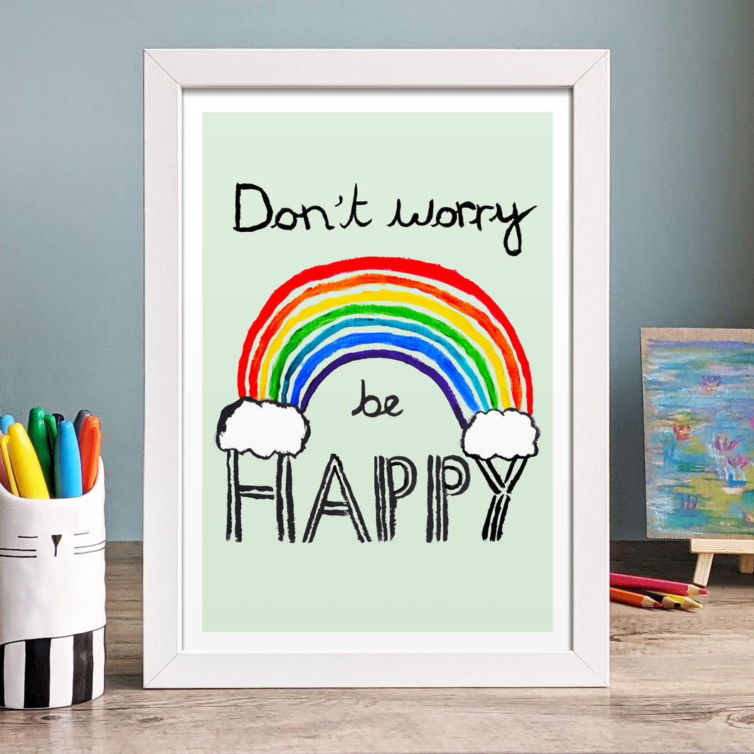 Don't worry be happy print