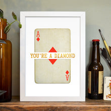 Load image into Gallery viewer, Ace in the pack personalised playing card print