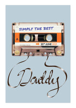 Load image into Gallery viewer, Personalised retro cassette print