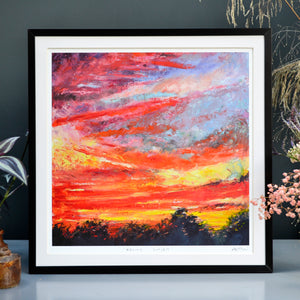 'Ealing sunset' fine art print