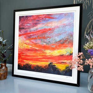 'Ealing sunset' fine art print