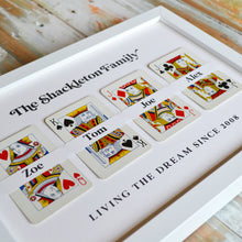 Load image into Gallery viewer, Family cards personalised playing card print