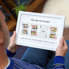 Load image into Gallery viewer, Family cards personalised playing card print