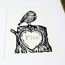 Load image into Gallery viewer, &#39;Wood&#39; 5th anniversary handmade print