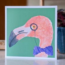 Load image into Gallery viewer, Professor Flamingo card