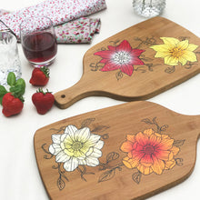 Load image into Gallery viewer, Floral serving board