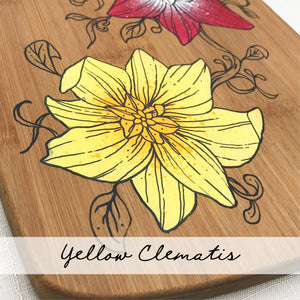 Floral serving board