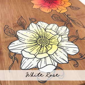 Floral serving board