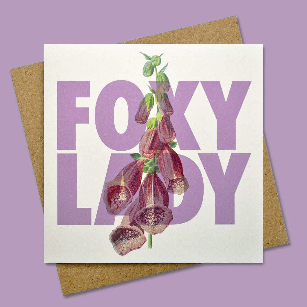 Foxy Lady Valentine's Day card