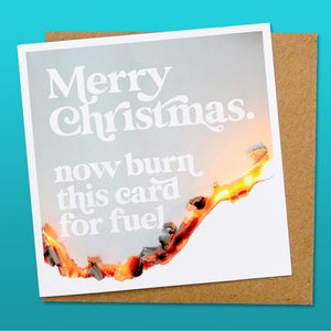 Keep warm Christmas card