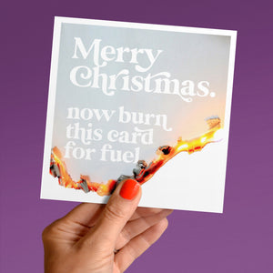 Keep warm Christmas card