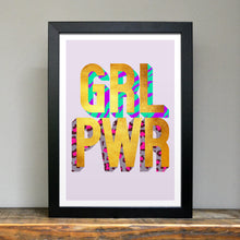 Load image into Gallery viewer, Girl Power golden words art print
