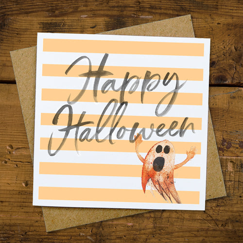 Happy Halloween ghost card