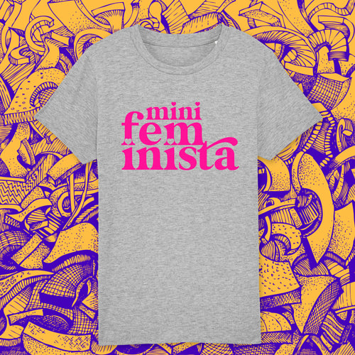 Mini feminista t-shirt - grey