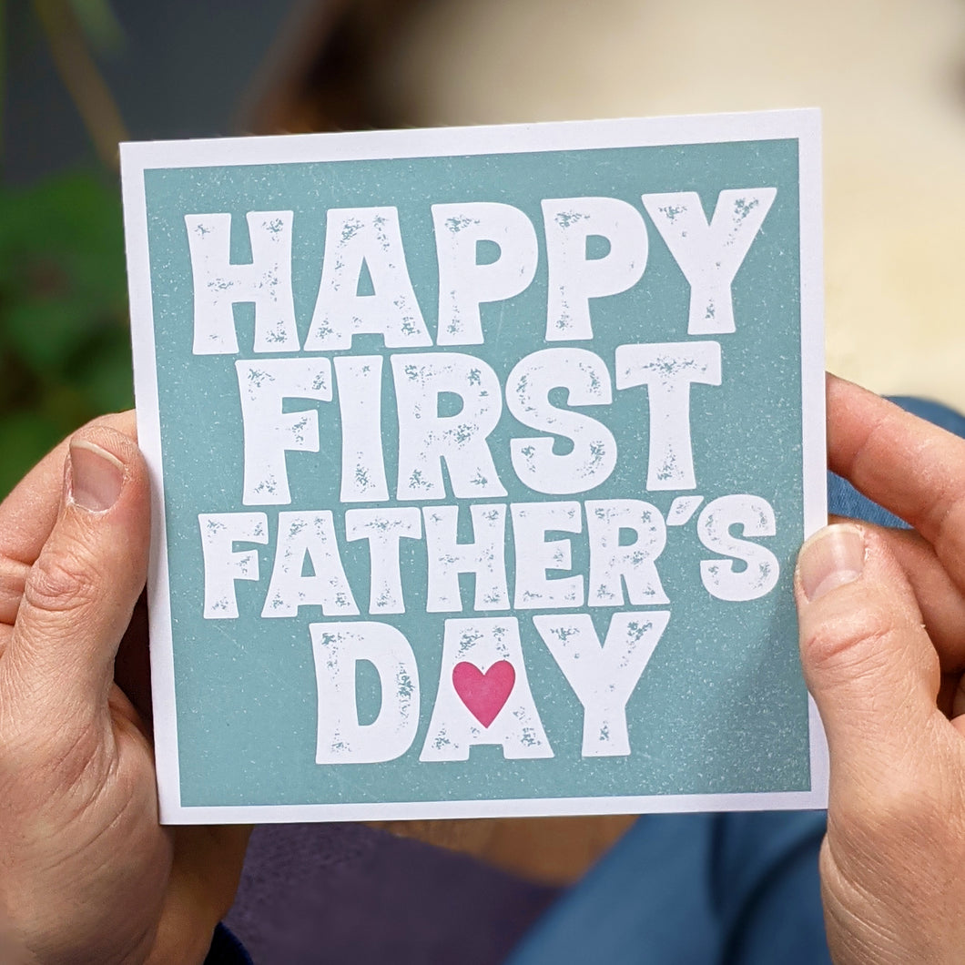 Happy first fathers day card