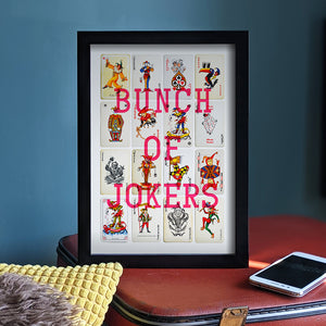 Jokers personalised playing cards print