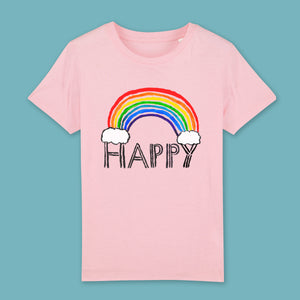 Happy rainbow kids t-shirt
