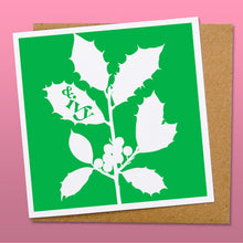 Load image into Gallery viewer, Holly and ivy Christmas card