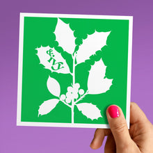 Load image into Gallery viewer, Holly and ivy Christmas card